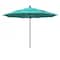 California Umbrella 11' Black Aluminum Market Patio Umbrella, Sunbrella Aruba 194061333327 - alternate 1